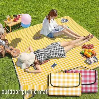 Outdoor Waterproof Picnic Mat - Thick, Portable, Moisture-Proof for Camping, Beach, and Spring Outings