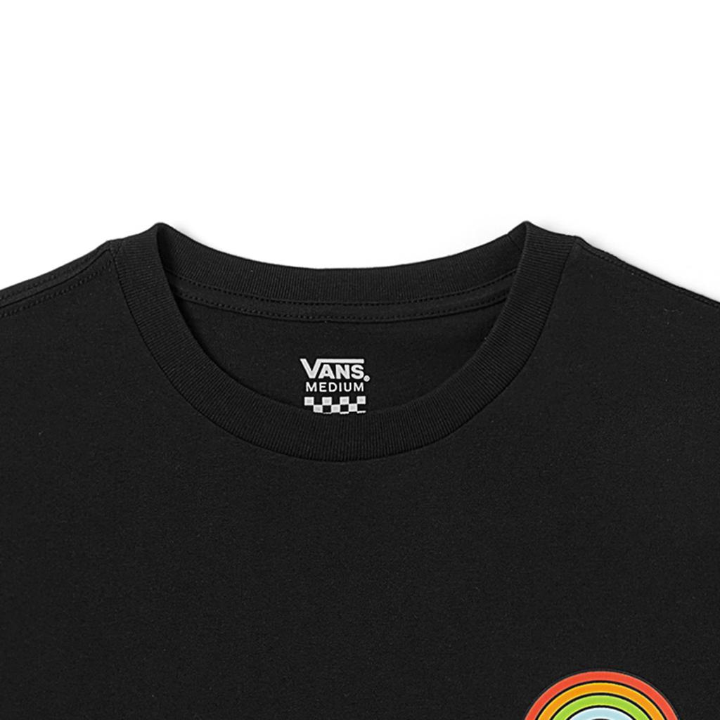 Vans Rainbow Unicorn Print Round Neck Short Sleeve T-shirt Women Tops Black VN0008ZNBLK