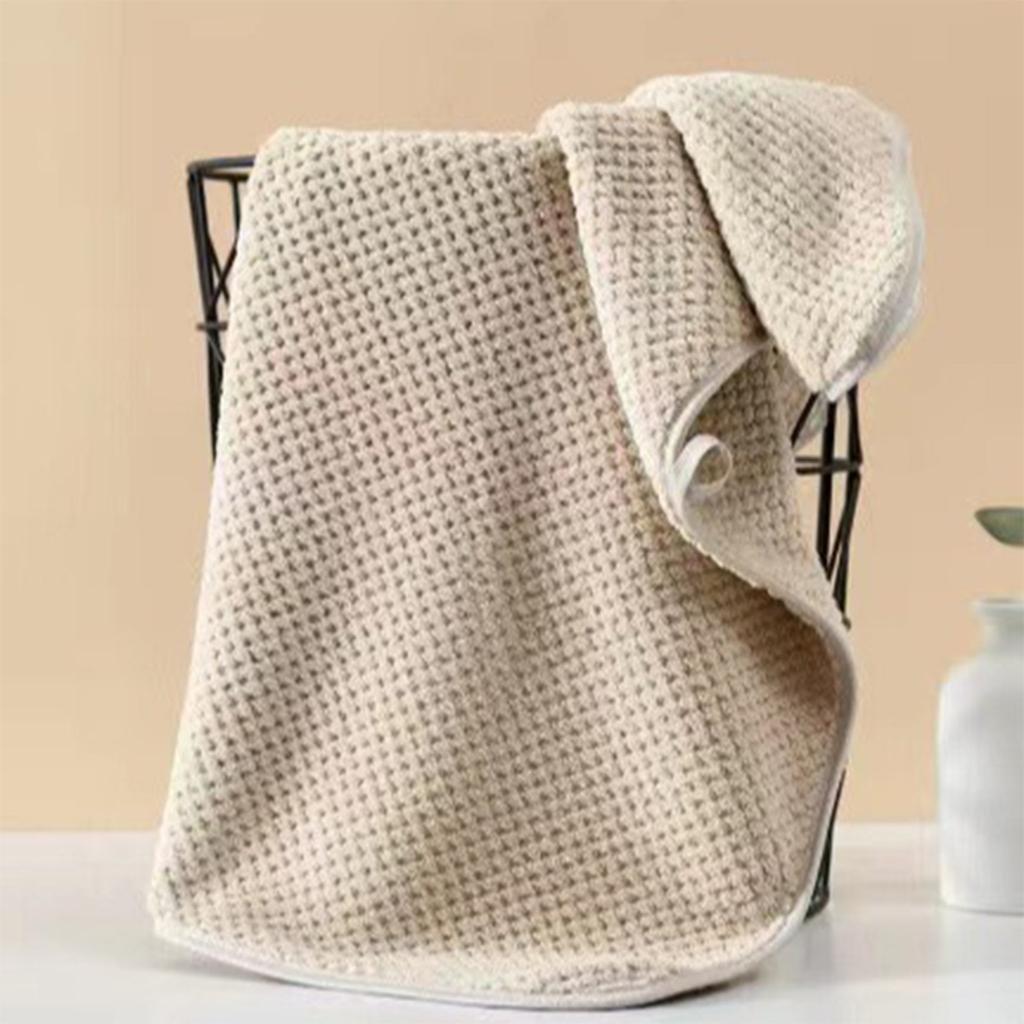 Coral Fleece Bath Towel, Adult Shower Towel, Absorbent Thickened Beach Towel