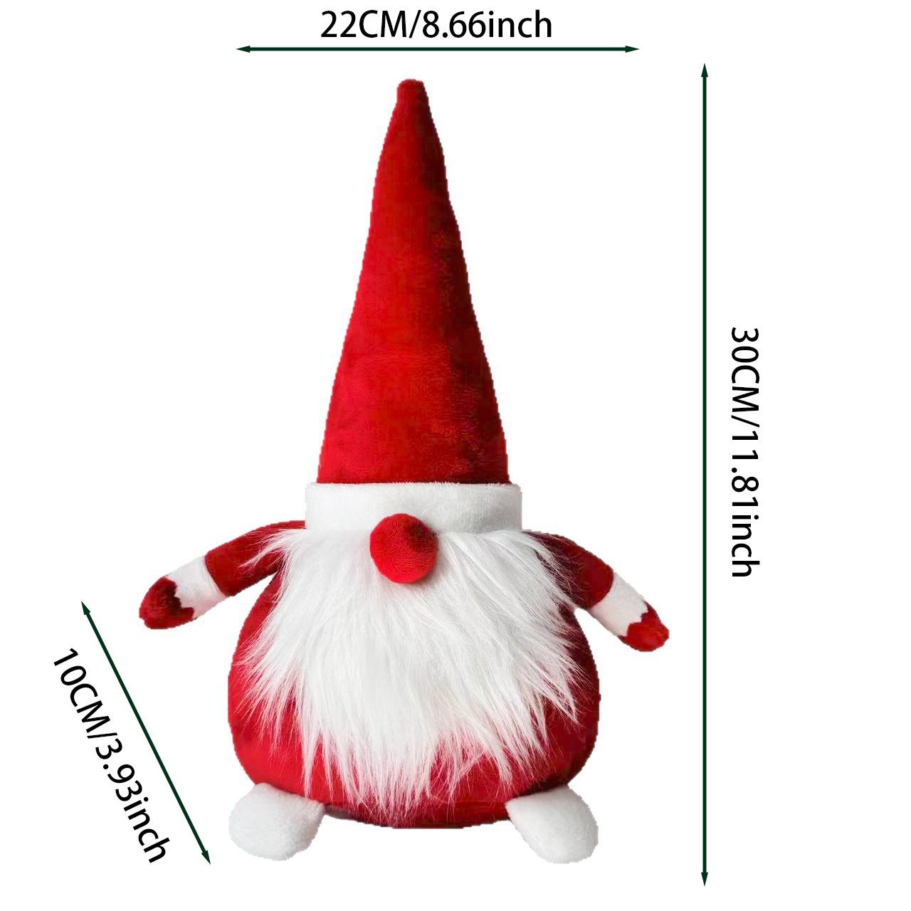 New Christmas Decorations Faceless Elderly Doll Window Display Christmas Decorations Nordic Style красный