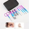 9-18pcs Set Professional Stainless Steel Manicure & Pedicure Kit Precision Nail Care with Travel Case with Nail Clipper Scissor