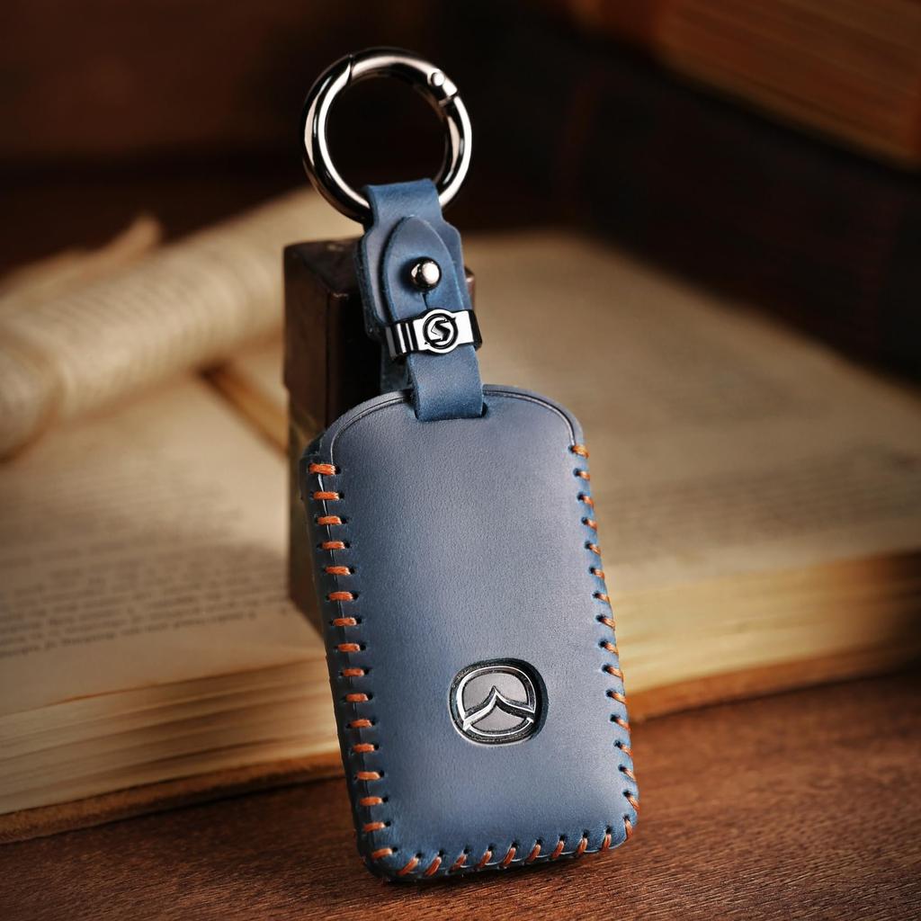 [Hallmo] Smart Key Case Genuine Leather Key Cover Compatible with