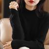 2024 A/W Women's Pure Wool Half-High Neck Loose Pullover Sweater