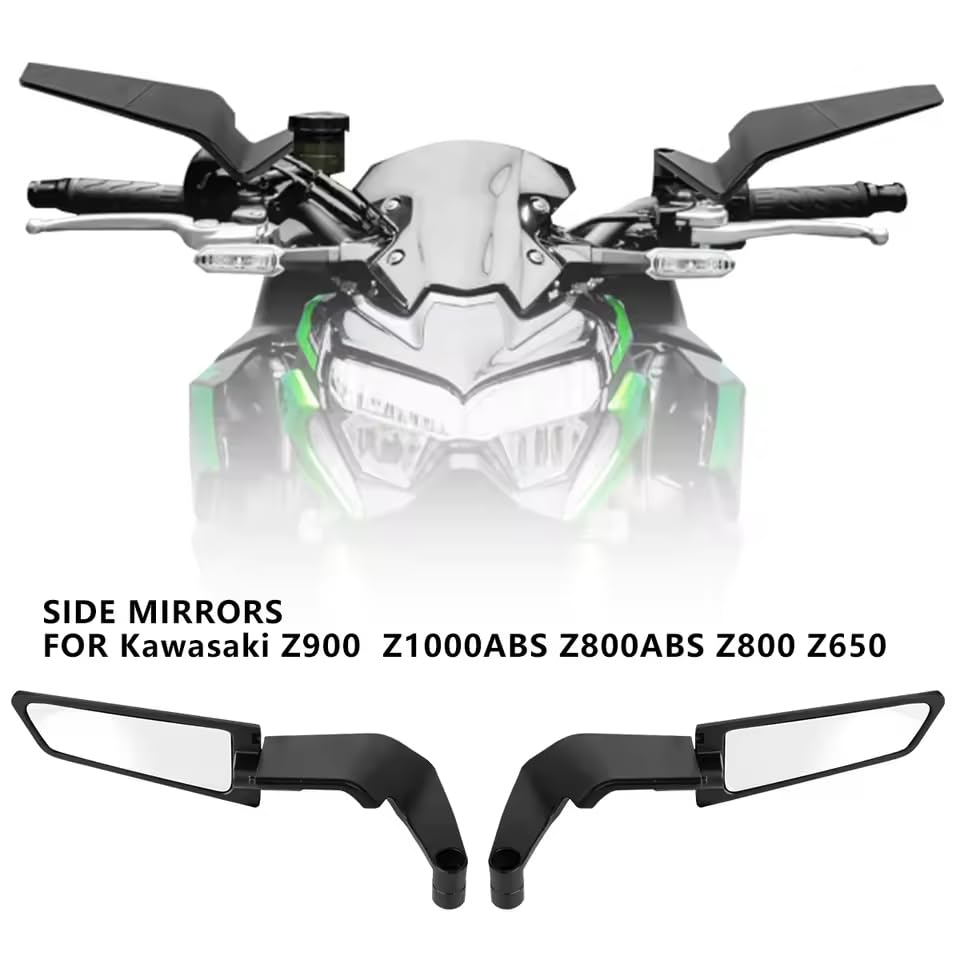 zmart Motorcycle Accessories Mirror Stealth Winglet Mirror Rotation Adjustable For YAMAHA MT 03 07 09 R1R3R7 XMAX KTM For BMW