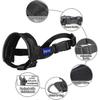 Muso Morbido in Nylon per Cani Taglia XL Nero Per Anti Morso Anti Abbaio Anti Masticazione Con Anello Regolabile
