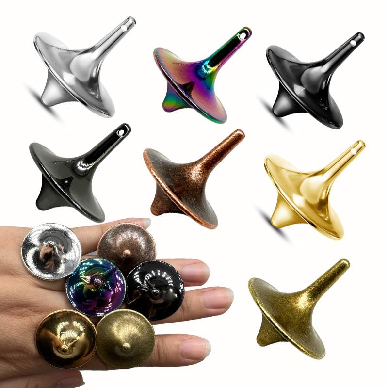 Mini Gyroscope Inception Metal Brass Rotating Gyroscope Decompression Gyroscope Creative Desktop Adult Mini Manual Rotator