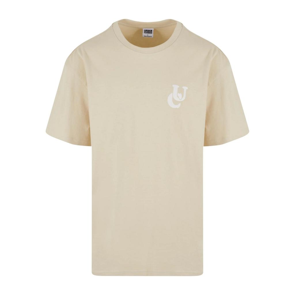 Urban Classics Mens Wavy Logo Heavyweight Oversized T-Shirt