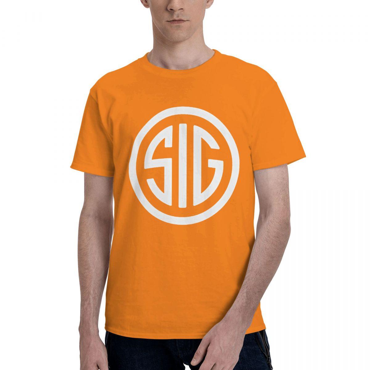 

Smith Wesson SIG Four Seasons Sports Свитшот с коротким рукавом, мужская хлопковая футболка большого размера, свободная футболка 4XL