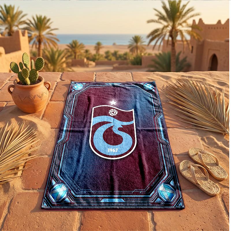 Trabzonspor FC Print Mikrofaser Strandtuch Schnelltrocknend Saugfähig Großes Handtuch für Strand Schwimmen Reisen