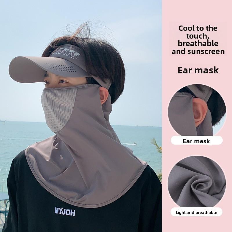 

Летняя маска для лица, накидка на плечи, кепка для защиты от солнца с коротким козырьком для мужчин и женщин, для активного отдыха