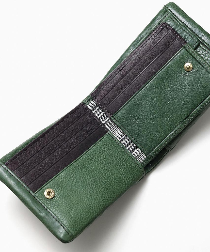 Takeo Kikuchi Sophia Accessories Bifold Wallet with Inner Bella, Green, No. 761603