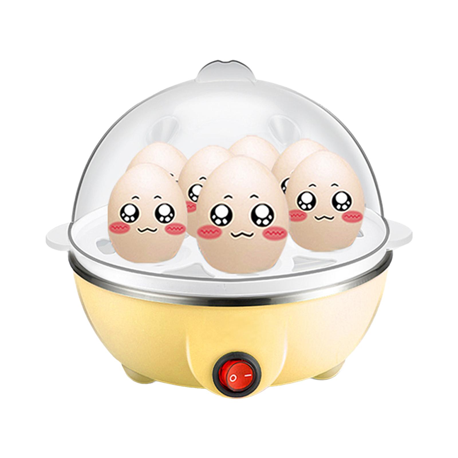 

Яйцеварка Емкость для 7 яиц Яйцеварка вкрутую Антисухая электрическая яйцеварка с измерением 40 мл Single layer жёлтый