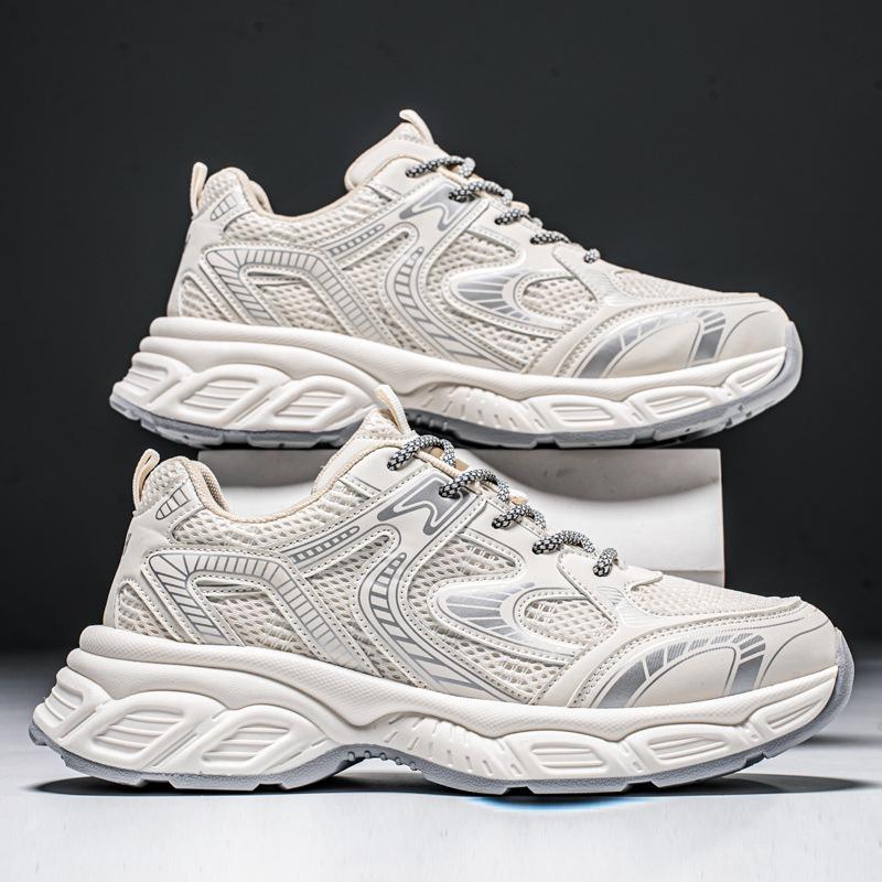 Fashion Mens Shoes 2025 Summer Mesh Breathable Sneakers Mens Fashion Trend Platform Casual Running Shoes Zapatillas Hombre