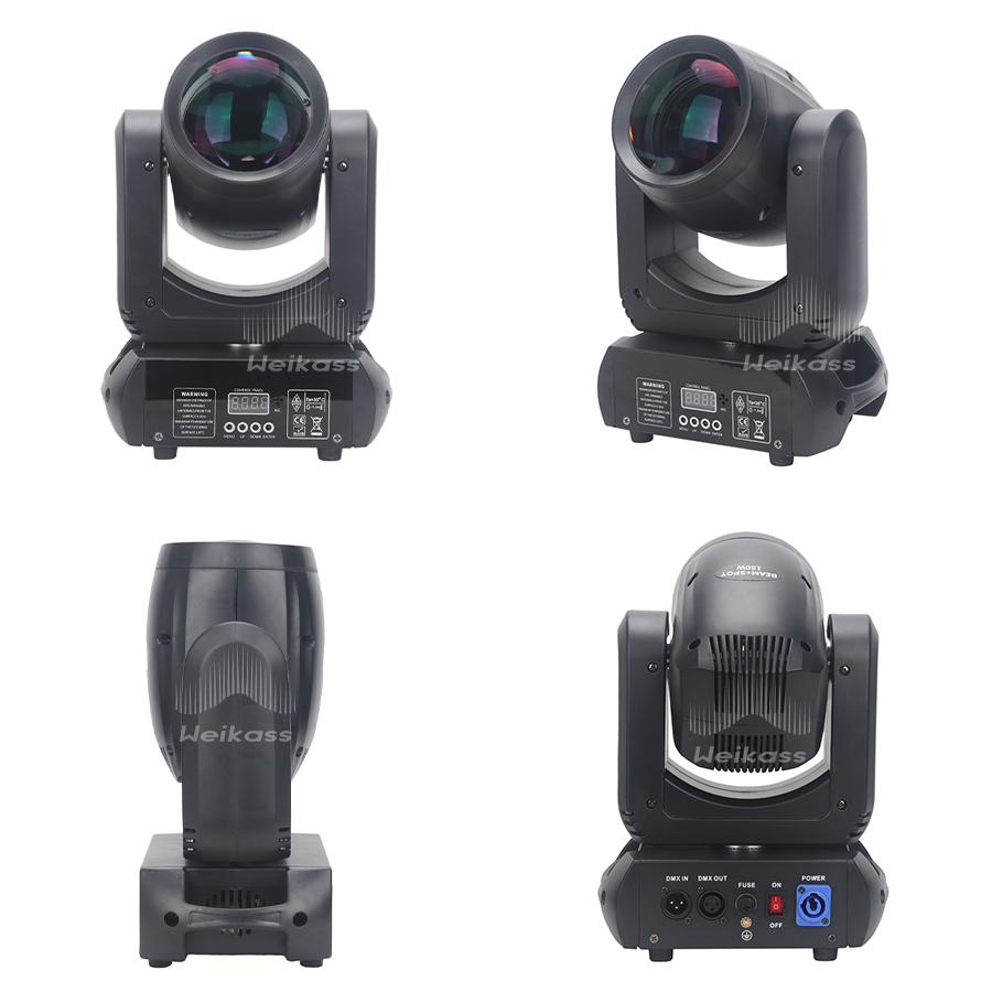 1-4Pcs 150W Beam Gobo Light 18Prism 8Gobo LED Spot Light Stage Effect Lighting DJ Disco Stage Moving Head Lights Stage