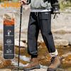 Men's Fleece-Lined Warm Outdoor Cargo Pants