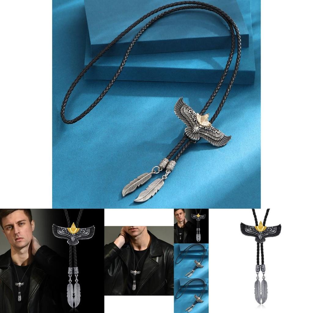 Vintage Retro Eagle Bolo Tie Western Style Cowboy Neckwear For Men And Women