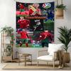 Cristiano Ronaldo Custom Your Name Wall Decor Tapestry Art For Pet Memorial Birthdaywedding Party Backdrop Family Gift