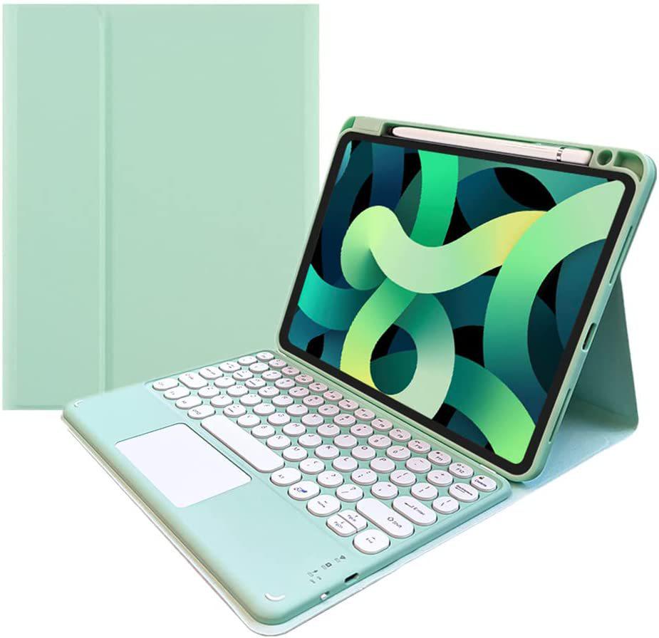Bluetooth Touch Keyboard for Samsung Tab S9/S10/S7 FE Plus 12.4-inch & S6 Lite Protective Case