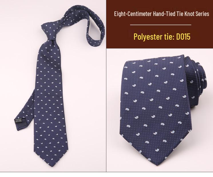 8cm Men's Formal Striped Plaid Tie for Business, Wedding, or Professional Wear - Black or Red, Korean Style