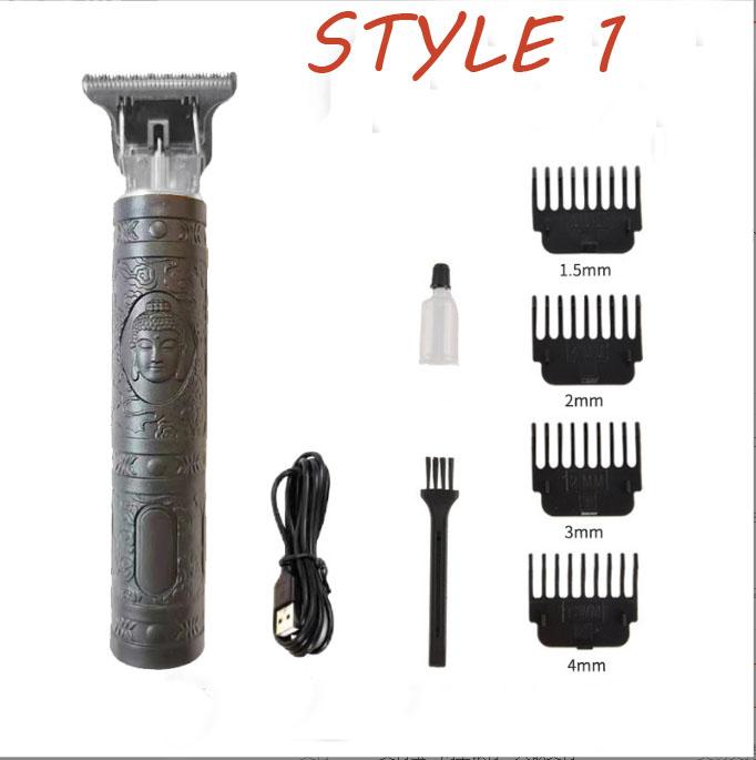 

Машинка для стрижки волос, корпус из АБС-пластика, USB, беспроводная машинка для стрижки волос, машинка для стрижки бороды для мужчин, электробритва Style 1