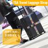 CLEAYODO Cross Suitcase Belt with Dial Lock POM Hook for Double Fits Inch Includes Information Suitcase Security Puzzle [Airport Strap] TSA-approved &