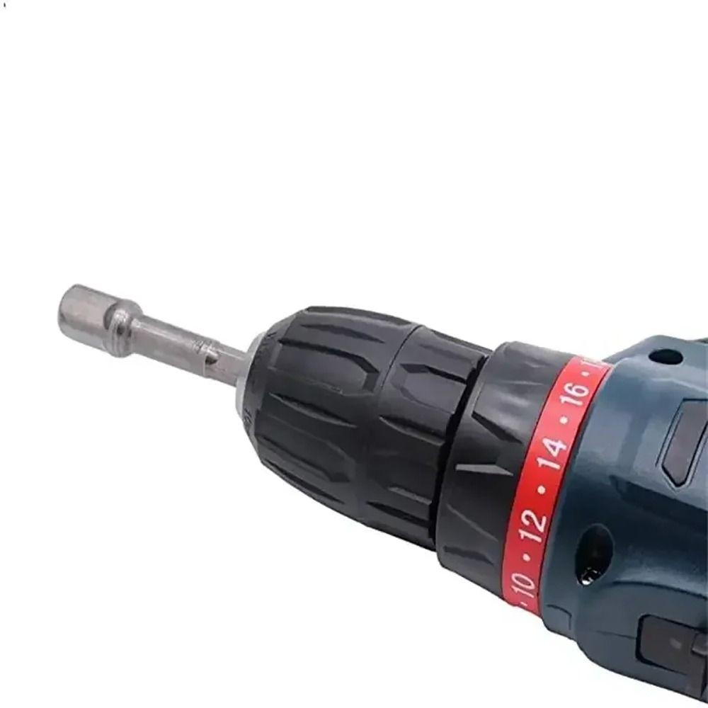 3Pcs/Set 1/4" 3/8" 1/2" Hex Shank Bit Adapter 50mm Square Head Impact Drill Adapter Chrome Vanadium Steel Extension Drill Bits
