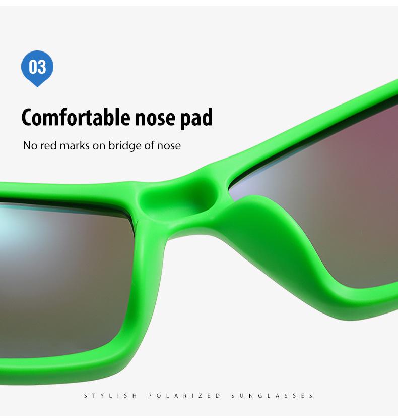 Fashionable Polarized Windproof Cycling Sunglasses for Men - Colorful Outdoor Sports Eyewear