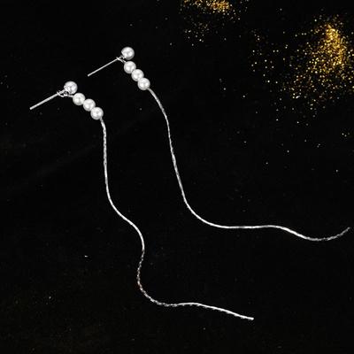 Perle Ohrkabel High-End Leichter Luxus Ohrkabel Neue Trendige Ohrringe Temperament Berühmt