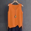Canottiera T-shirt Estiva in Maglia di Seta Ghiacciata da Donna Taglie Forti