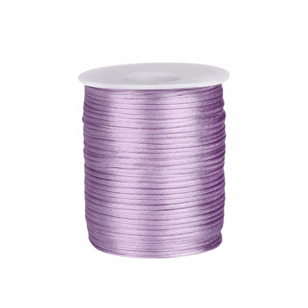100m 1.5mm Braided Cord Solid Color Beading String Craft String Silk Rope  Chinese Knotting