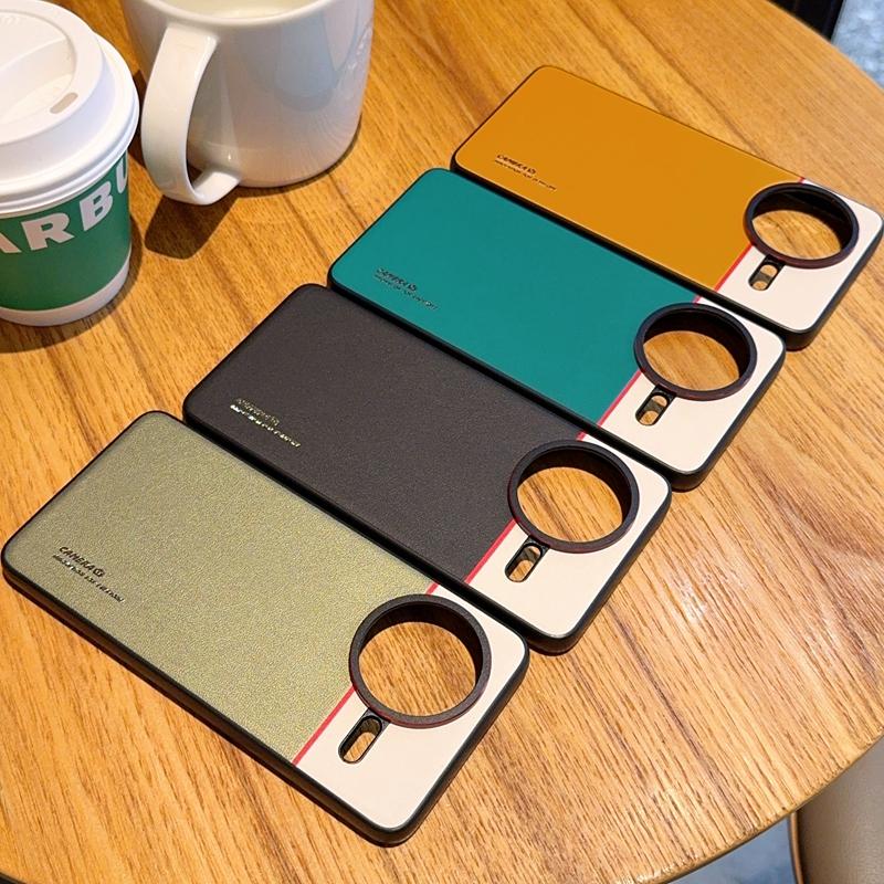 Case For Xiaomi Redmi POCO F7 Pro & POCO F7 Ultra Contrast Color Matte Leather Raised Lens Protection Soft Phone Grip Back Cover