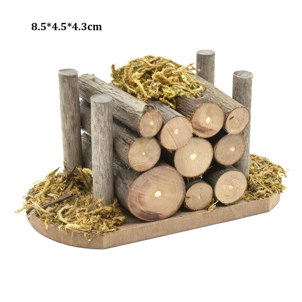 High Quality 1:12 Scale Dollhouse Firewood Pile Multistyles Mini Cart Scene Model Miniatures Straw Stack Fairy Garden Decor