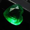 Natural Green Emerald Loose Gemstone Colombian 9 Ct Heart Cut for Jewelry Making and Gem Collections