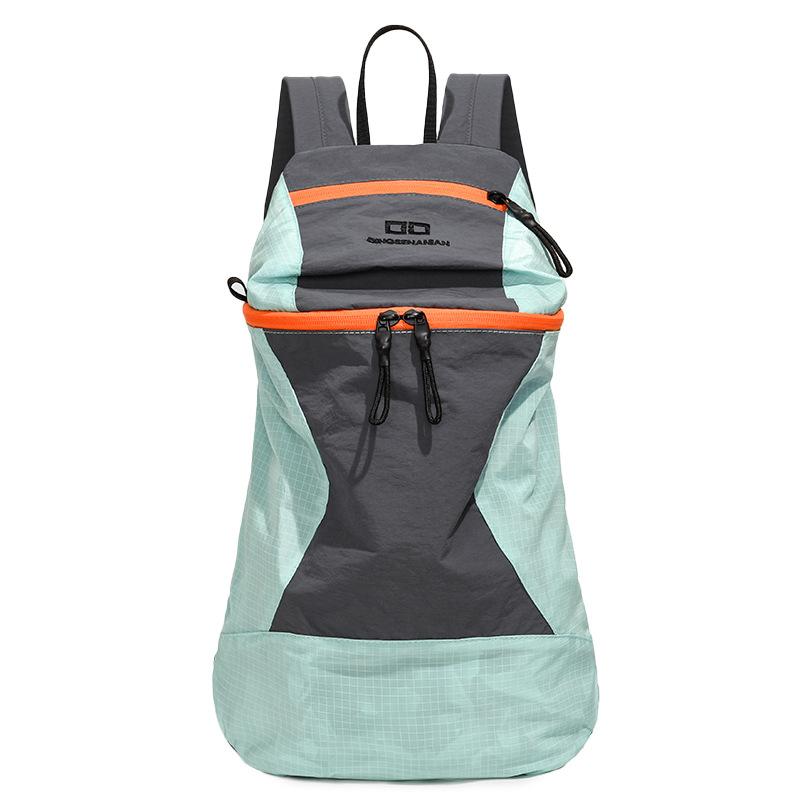 Schoolbag double backpack Korean version contrasting color casual lightweight backpack large capacity outdoor travel leisure commuter versatile