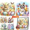 2pcs 5D DIY Full Round Drill Diamond Painting New Creative Easter Kit Home Decor Art Craft 30x30cm Living Room Bedroom Decoratio