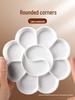 Large Plum Blossom Palette for Art Students - Thickened Mixing Dish for Children's Gouache & Watercolor