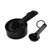10Pcs/Set Black 5 Measuring Spoons 5 Cups Set for Baking Weighing Tools