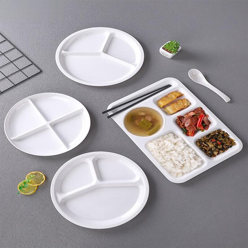 Huihuang Melamine 6-Grid Divided Canteen Tray