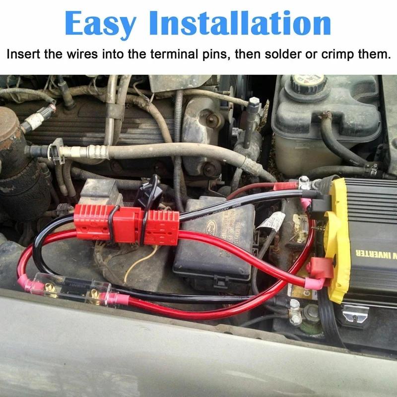 2PCS For Anderson Connector Plug Electric Forklift EV Car Battery Quick Connect Disconnect Power 50A 120A 175A 350A 600V Plug