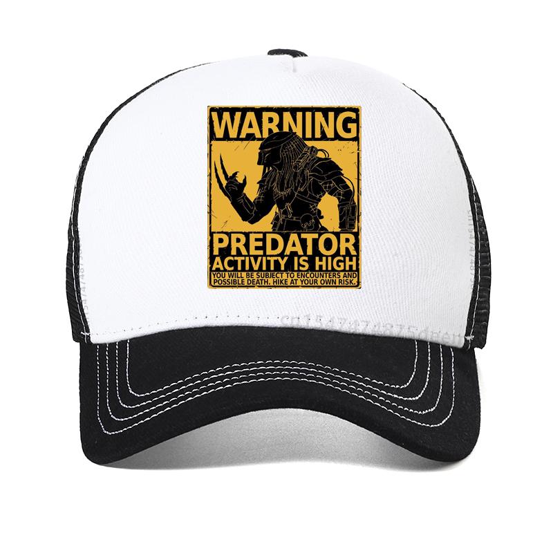 Men Caps for Men Season Predator Activity Is High Baseball Cap Men Design Vintage Printed Cotton Mesh Breathable Trucker Hat