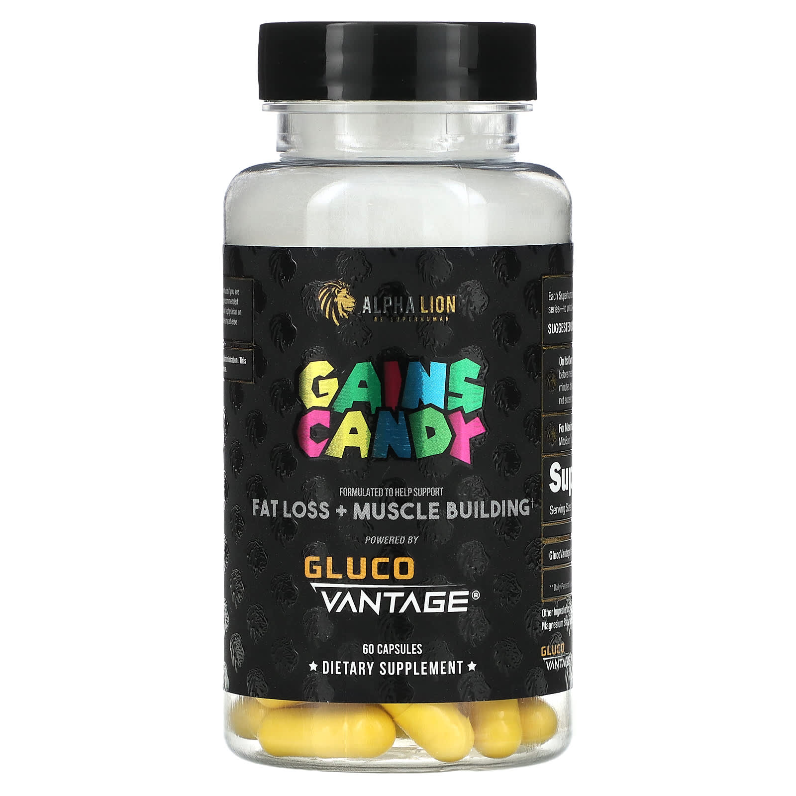 

Gain Candy, Gluco Vantage, 60 Capsules (100Mg per Capsule)
