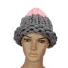 New Korean Version Fashion Iceland Hair Handmade Knitting Wool Caps Woman Chirstmas Beanies Warm Winter Hats for Girl