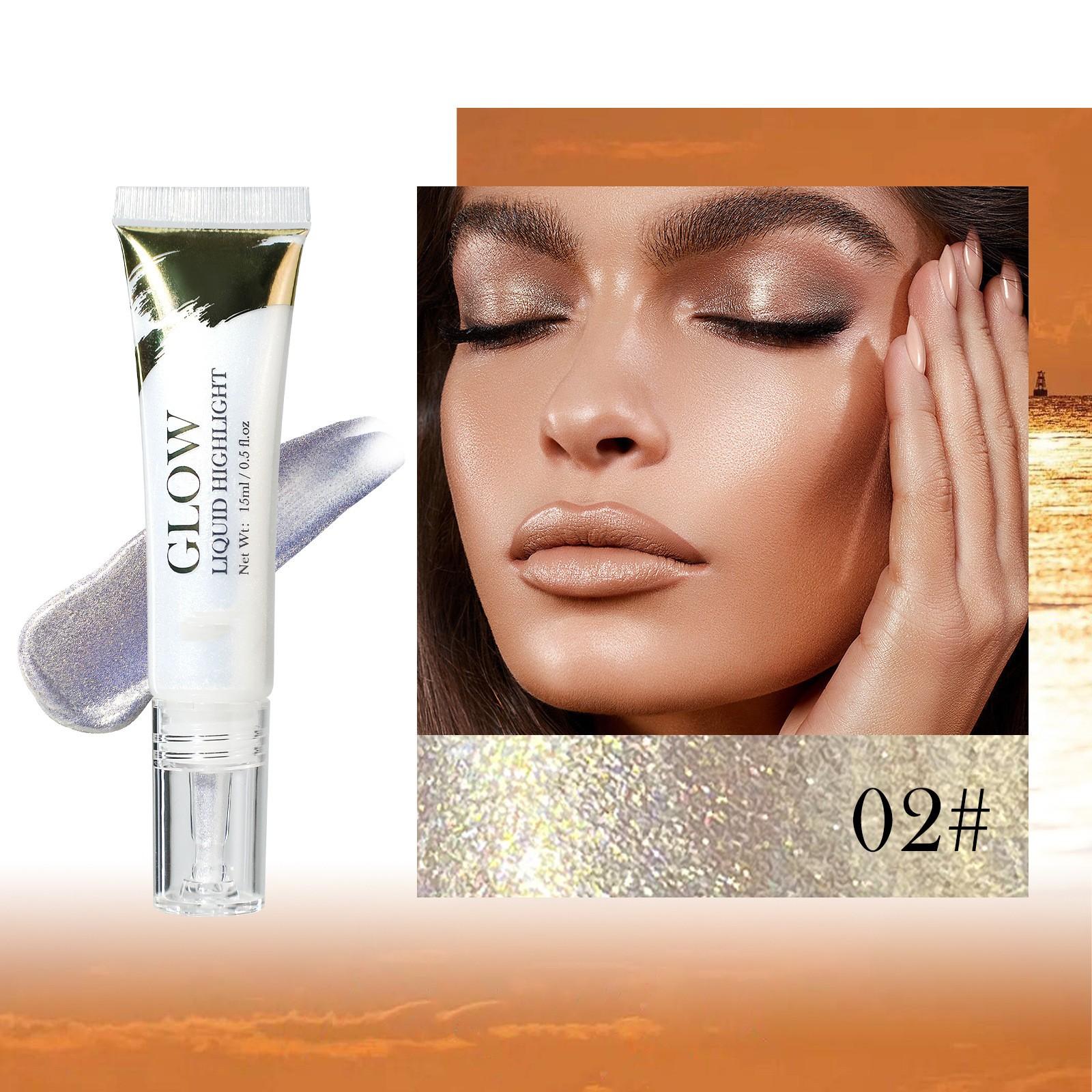 

Жидкий хайлайтер для контуринга лица, перламутровый макияж, осветляющий бронзатор, сияние тела, мерцающий осветитель для контура лица, косметика