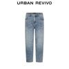 UR Men's Cropped Washed Denim Jeans