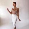 2022 Halter V-Neck Beaded Bandage Midi Dress - Slimming Evening Style