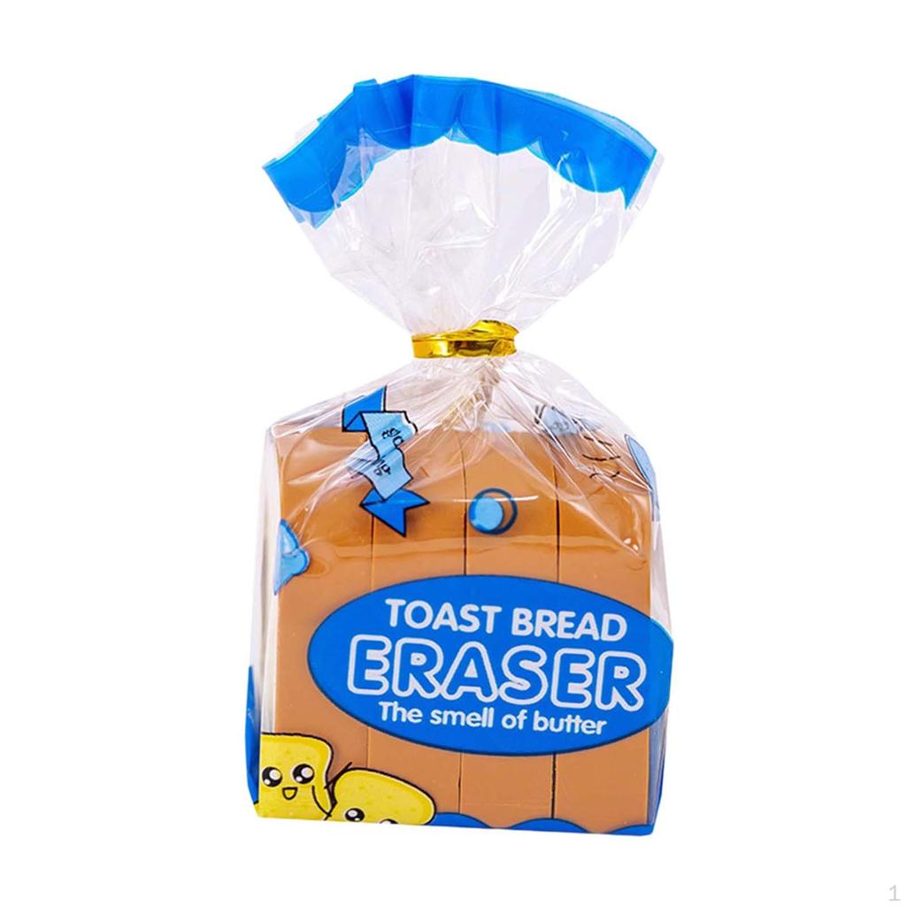 Toast Bread Erasers Rubbers Fun School Supplies Cute Funky Prize Reward Party Favors Homework