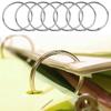 50/100Pcs Sturdy Loose Leaf Ring Assorted Sizes Paper Binder Ring  Binding Supplies
