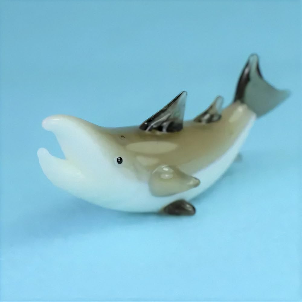 Four Cart Cute Handmade Glass Salmon