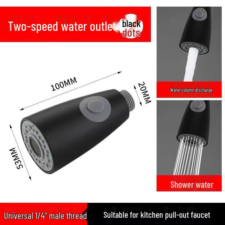 Precision Kitchen Sink Pull-Out Faucet Replacement: Anti-Splash Retractable Shower Nozzle