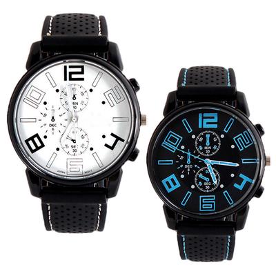 Herrenmode Edelstahl Sport Cool Quarz Stunden Handgelenk Analoguhr